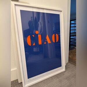 Clare V. 'CIAO' Framed Art Print